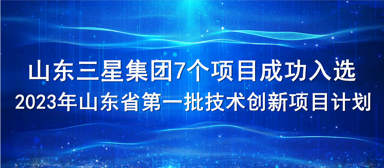 喜報(bào)！山東三星集團(tuán)7個項(xiàng)目成功入選2023年山東省第一批技術(shù)創(chuàng)新項(xiàng)目計(jì)劃