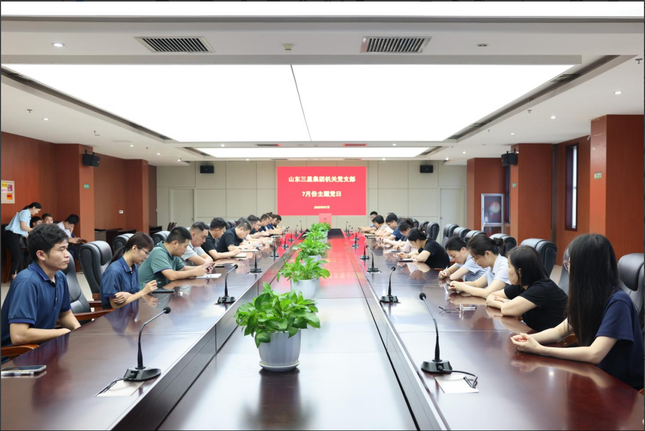 山東三星集團各黨支部召開預備黨員轉(zhuǎn)正大會暨主題黨日活動