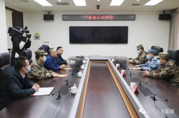 鄒平市委常委、人武部部長胡燕龍來山東三星集團調研企業(yè)民兵編組工作